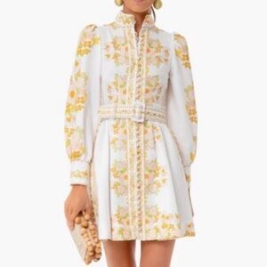 Tuckernuck Beulah Exclusive Leila Floral Long Sleeve Dress Size M NWT *no belt